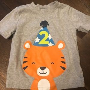 Carter’s brand “2” Birthday shirt